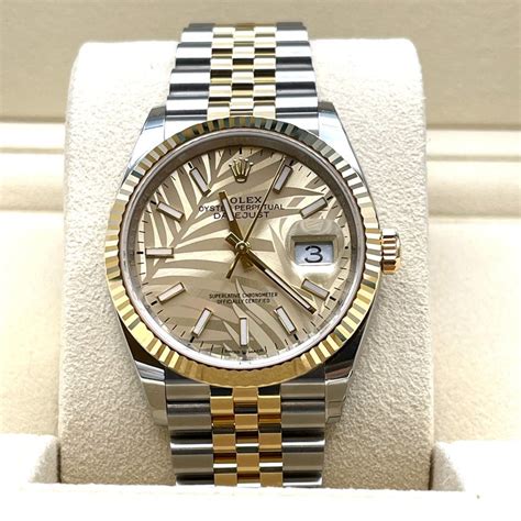 rolex palm motif for sale|rolex datejust 36mm price.